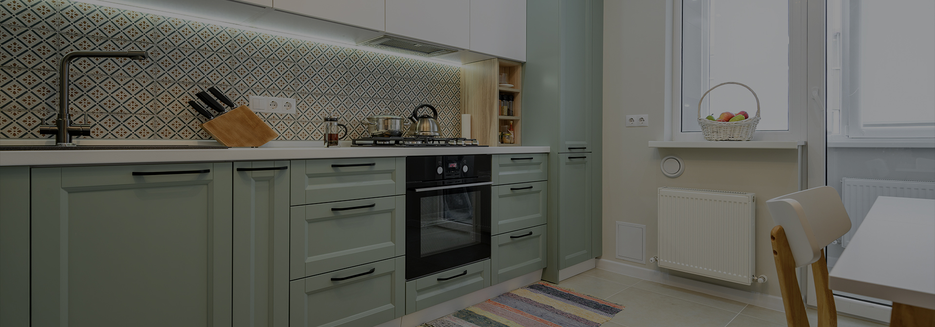 Green kitchen cabinet painting options at Urban Grace Cabinet Painting in Sycamore, Illinois